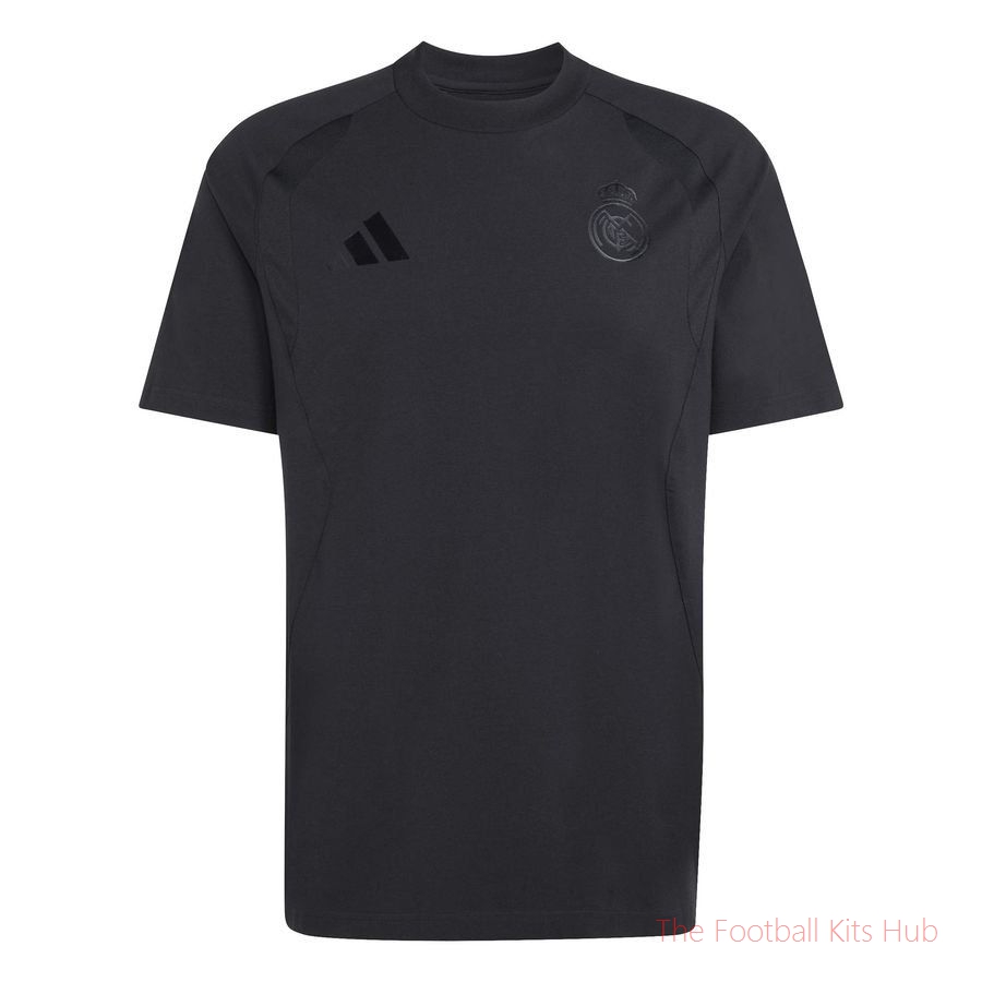 Real Madrid Training T-Shirt Vis Tech Travel - Black