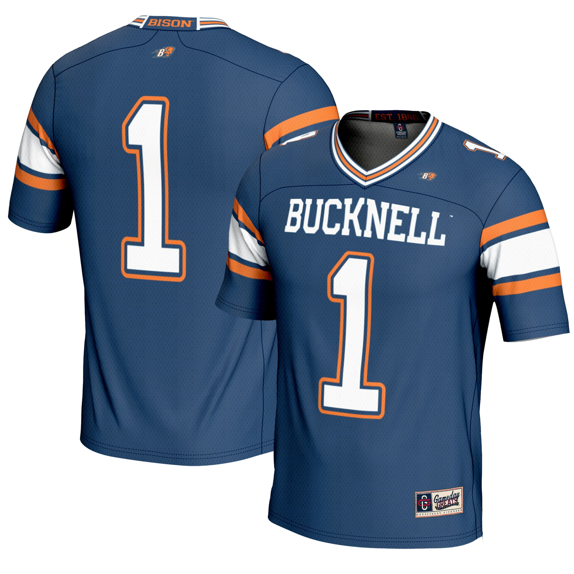 #1 Bucknell Bison GameDay Greats Youth Endzone 2026 Season Football Jersey - Blue