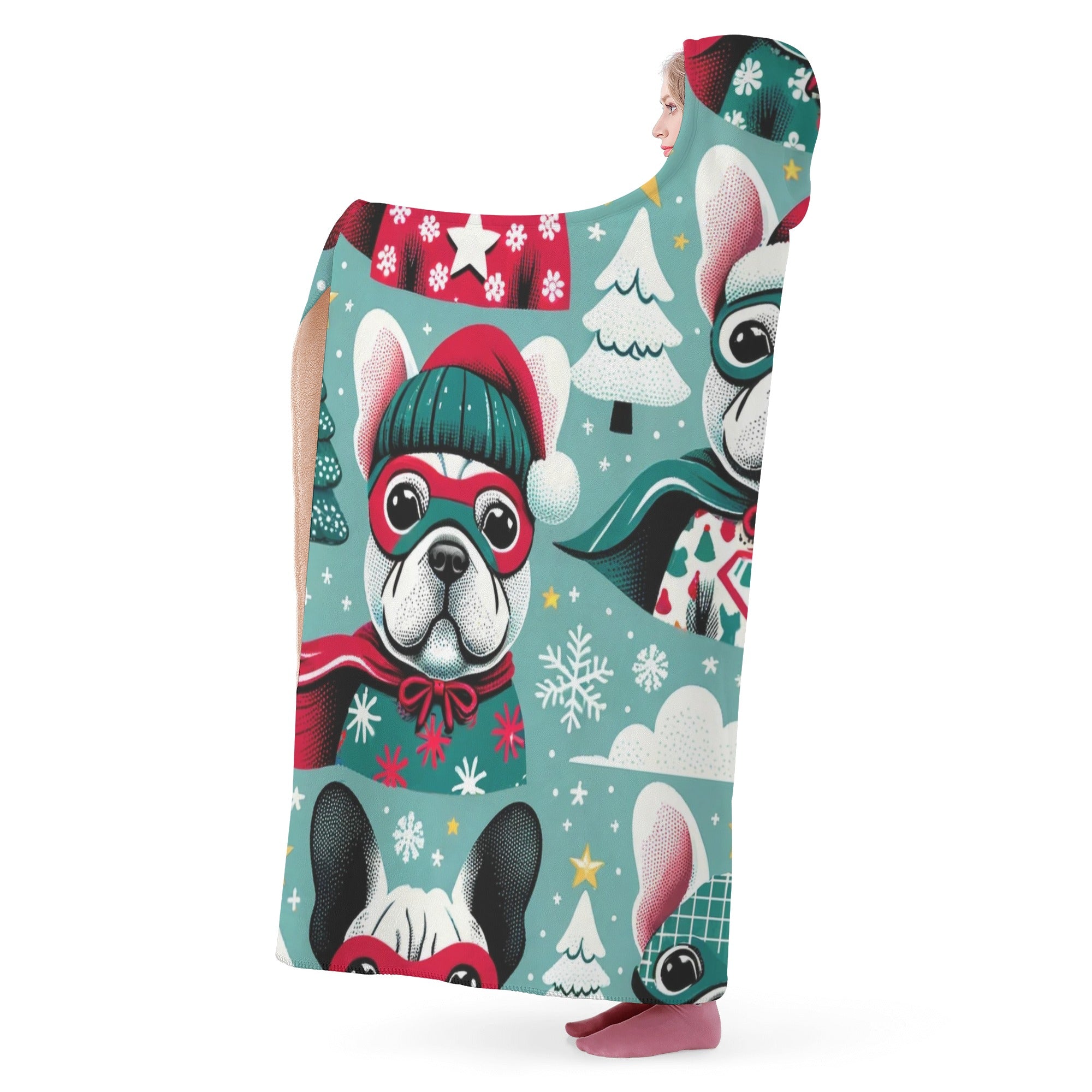 Tito - Frenchie Lover Hooded Blanket Casual Wear | Premium Quality