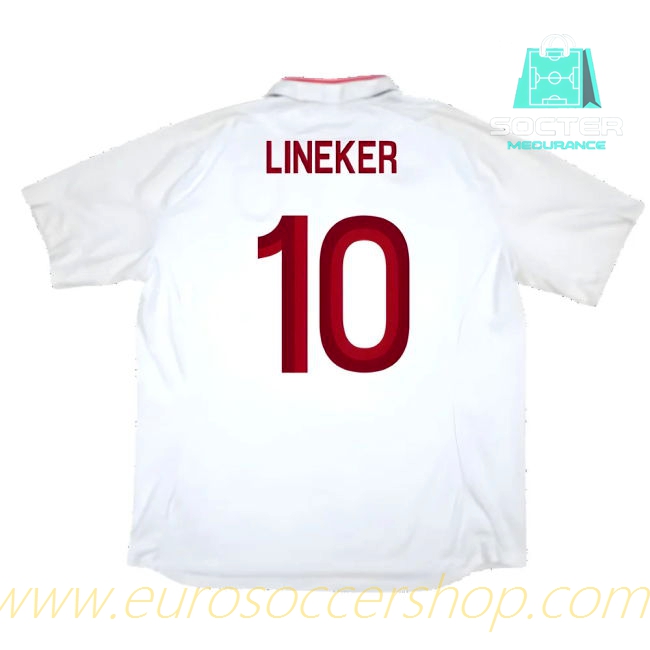 Three Lions Home Football Shirt (Lineker 10)