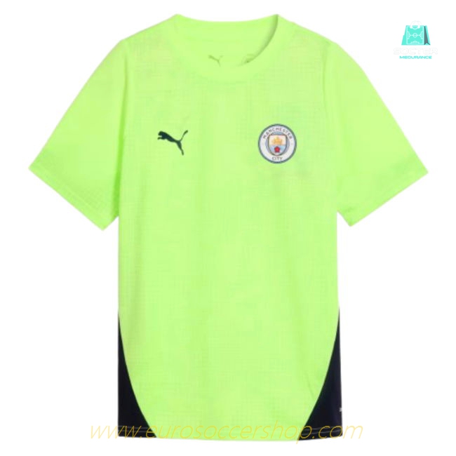 2025-2026 Man City Training Jersey (Fizzy Apple) - Kids (Haaland 9)