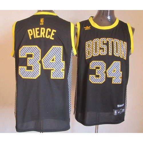 Black Boston Celtics #34 Celtics Jersey - Moisture-Wicking Basketball Jersey