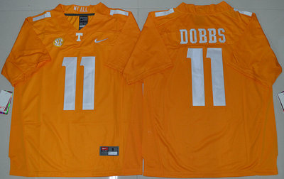 Men's None Orange 2024 game day Joshua Dobbs #11 team authorized