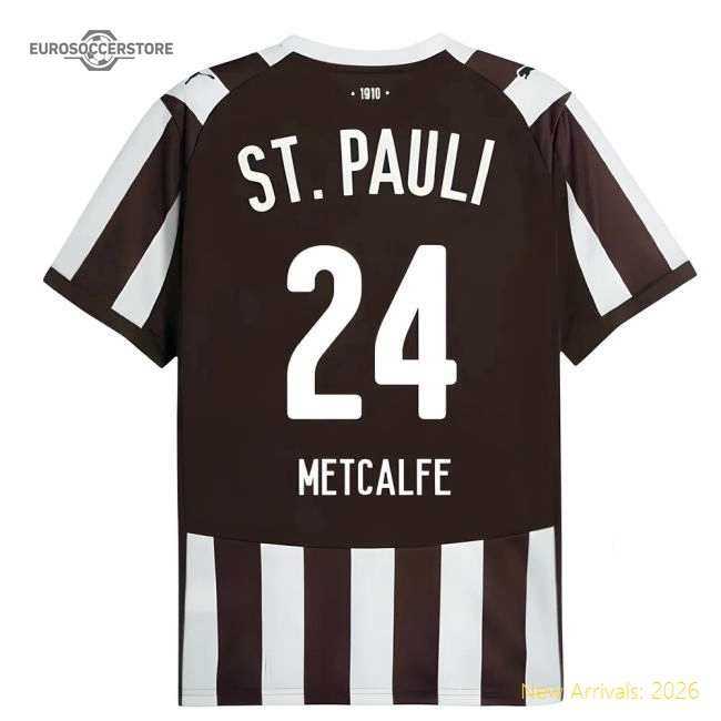 Top-tier Home Football Club Metcalfe Jersey Premium Fabric