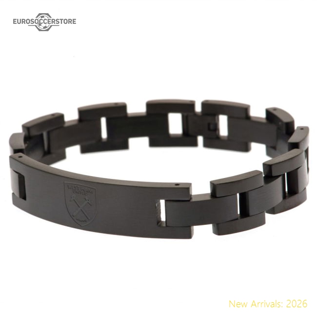 West Ham United Fc Black Ip Bracelet - Collectors Item