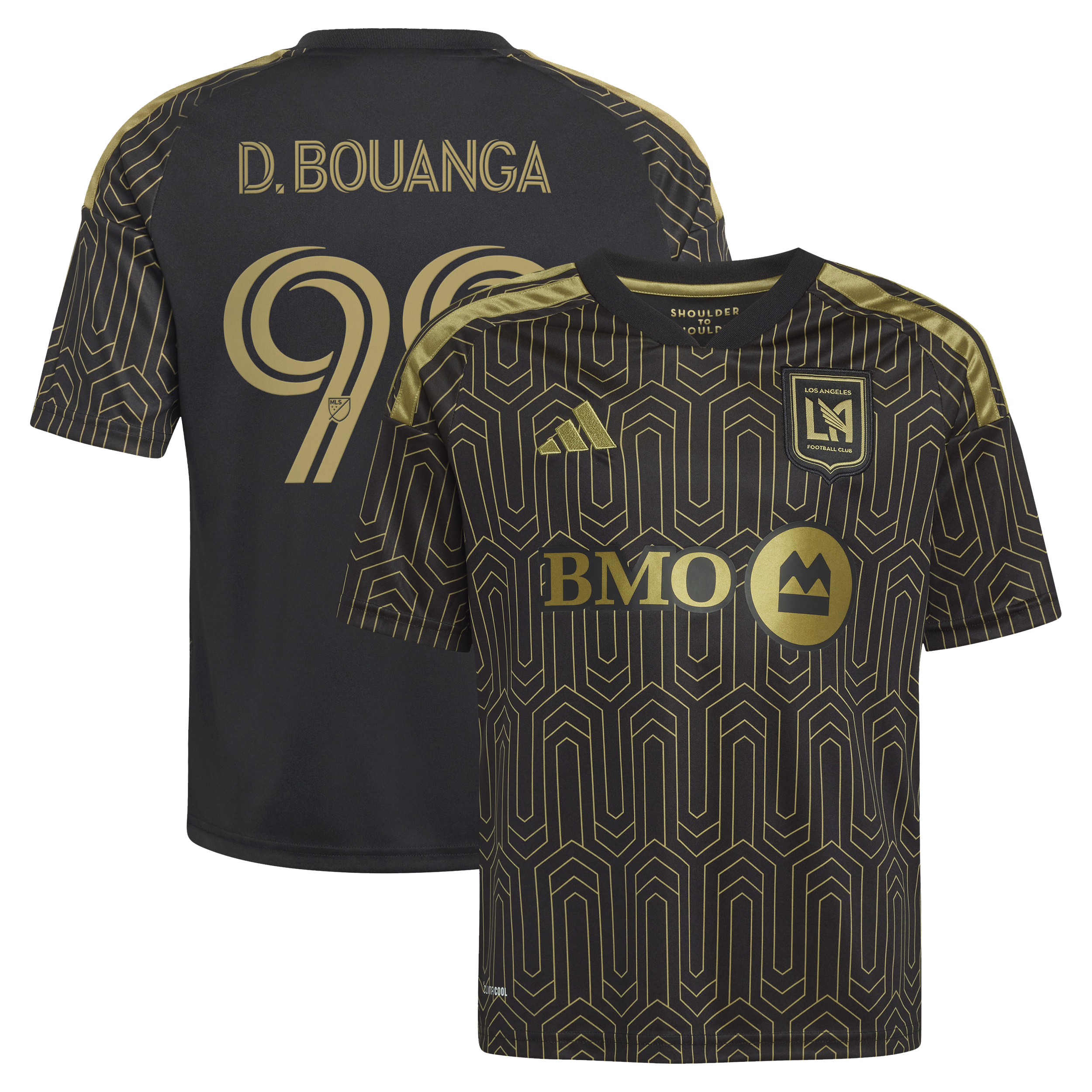 [SJH] Denis Bouanga LAFC Youth 2026 Primary Kit Replica Jersey - Black