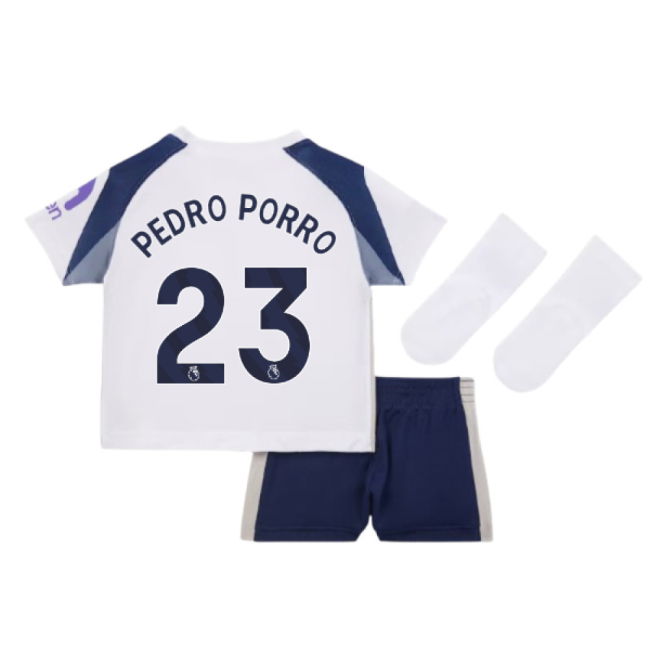 2025-20 Tottenham Home Soccer Jersey Pedro Porro 23 M