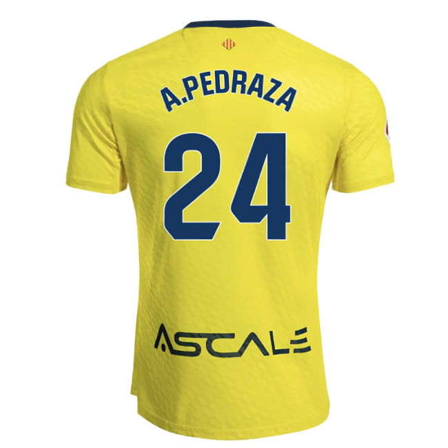 2025-2026 Genuina Camiseta Villarreal Local - Hombres Con Pedraza 24