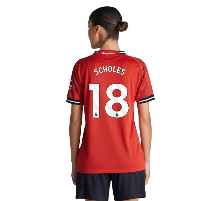 Man Utd 2025-20 Home Shirt Scholes #18 L M Women S