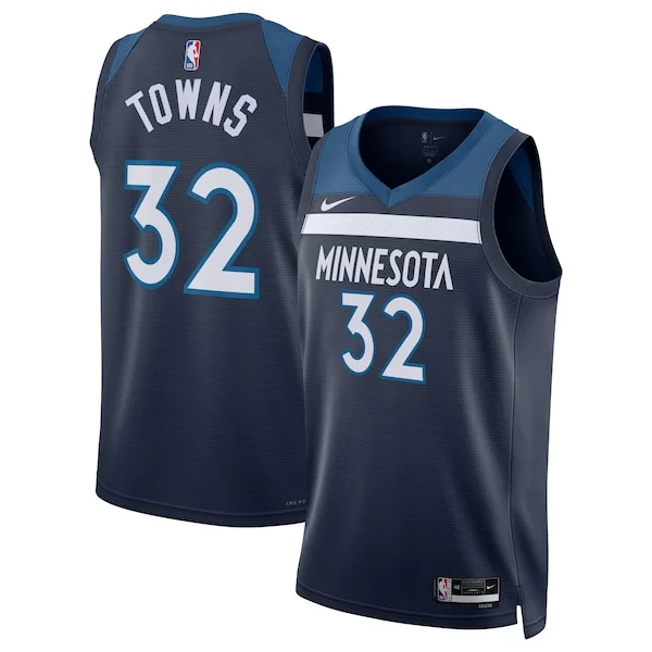 Championship Karl-Anthony Towns MIN Swingman Jersey - Navy