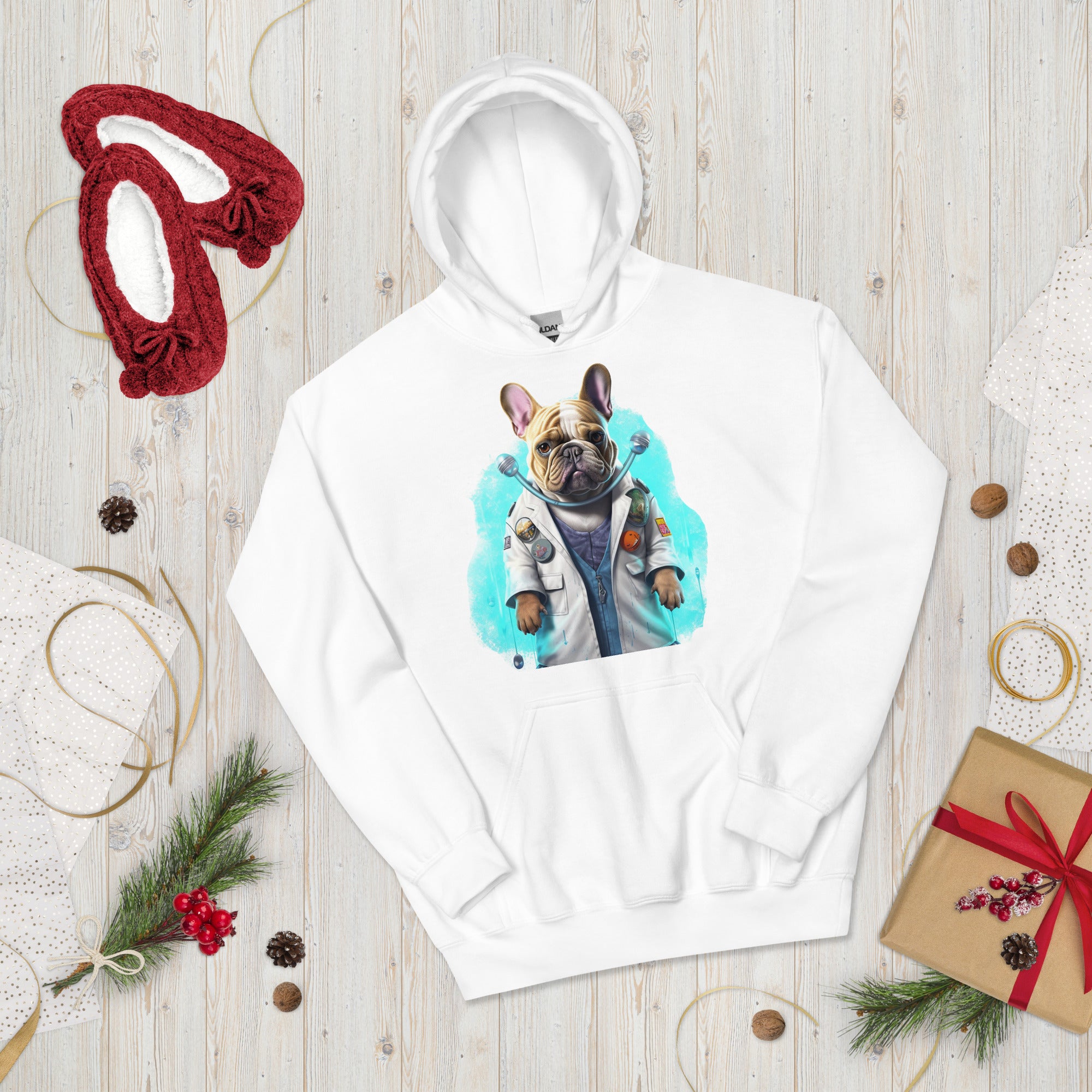 Pet-Lover Doctor Frenchie Unisex Heavy Blend Hoodie - A Heartwarming ...