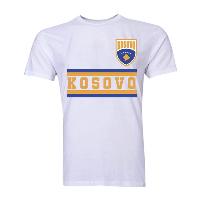 Kosovo Core Football Country T-Shirt (White) Premium Holland