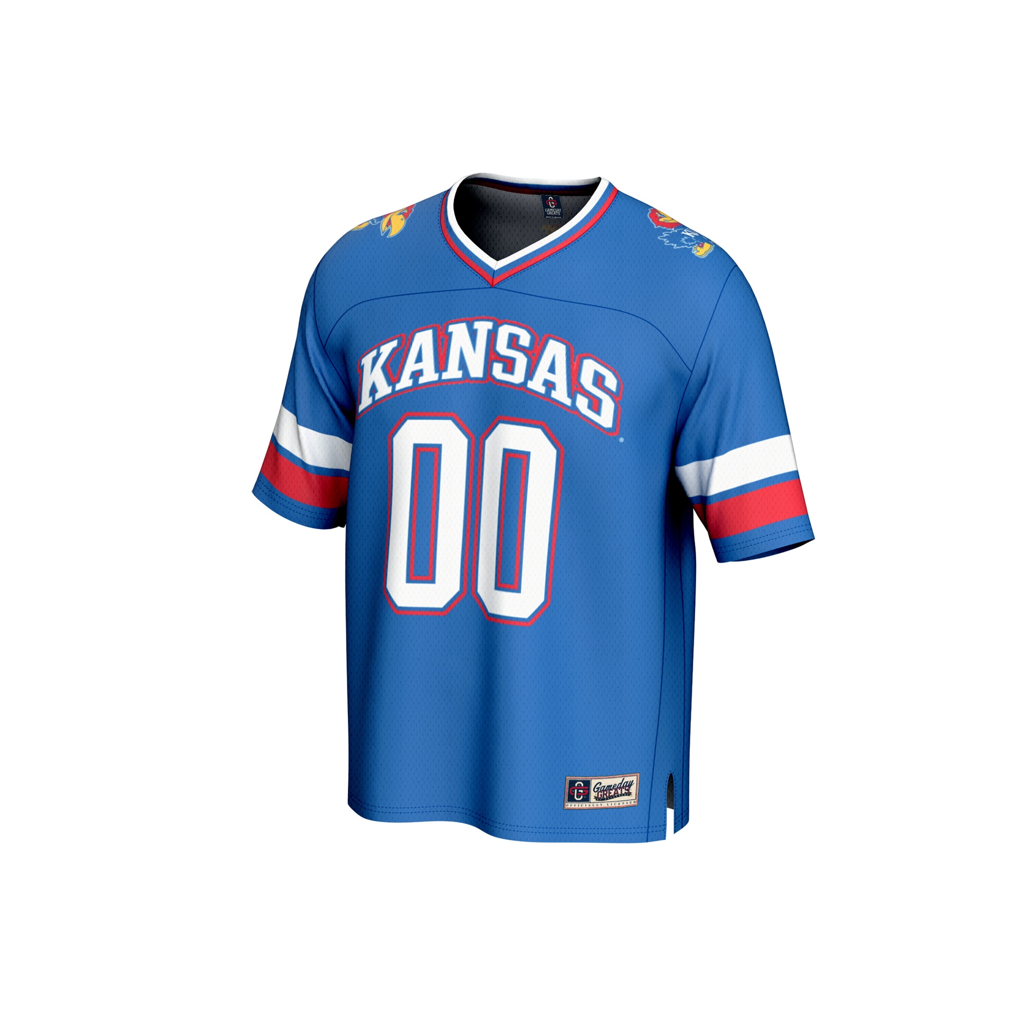 Kansas Jayhawks GameDay Greats Unisex NIL Pick-A-Player Football Fashion 2026 Season Football Jersey - Royal