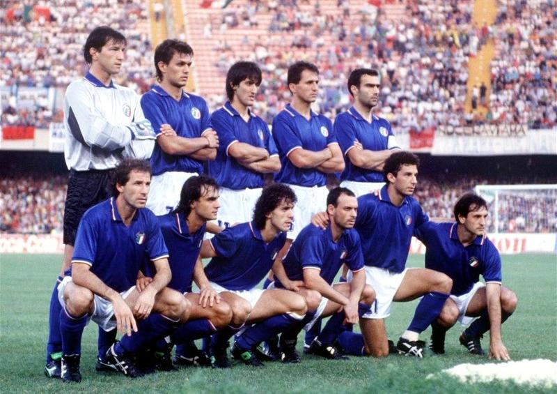 Authentic Moisture Wicking 1990 World Cup Italy Home Retro Shirt