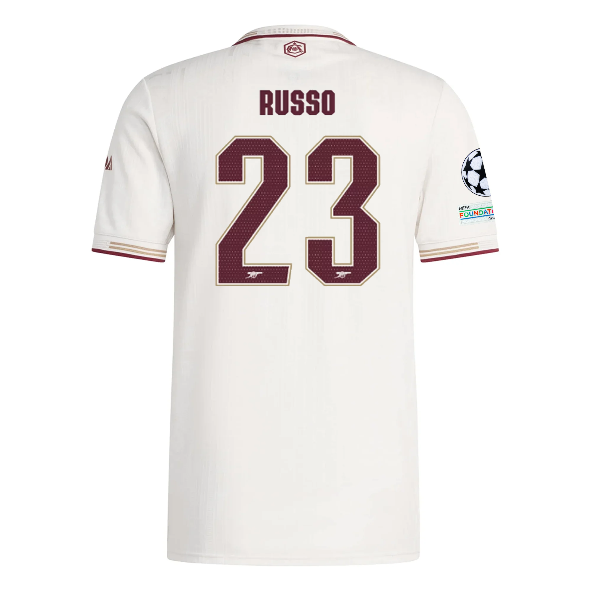 Arsenal Russo 2025-2026 UCL Third Jersey – Authentic Shirt