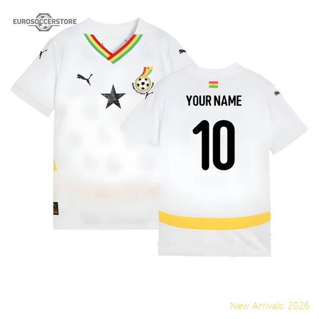 2024-2025 Ghana National Team Main Jersey (kids) (your Name)