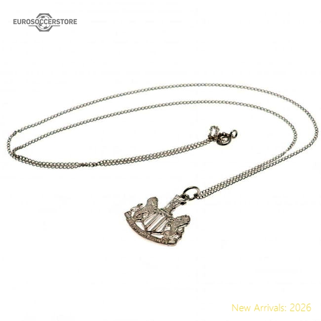 Newcastle United Fc Sterling Silver Pendant & Chain In Multiple Youth