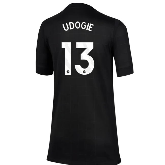 Match Day Spurs Tottenham Away Shirt Kids Udogie #13 Official Lice...