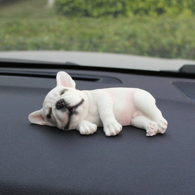 Lifestyle-Driven Artistic Sleeping Frenchie Car Interior Decor - Show...