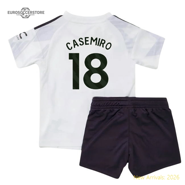 2025-2026 Man Utd Away Baby Kit (casemiro 18) - Official Edition