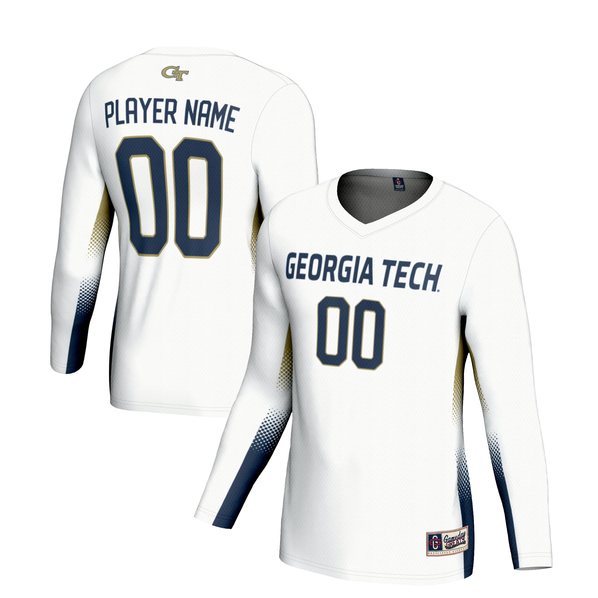 Georgia Tech Yellow Jackets GameDay Greats Unisex NIL Lightweight Volleyball Jersey - White