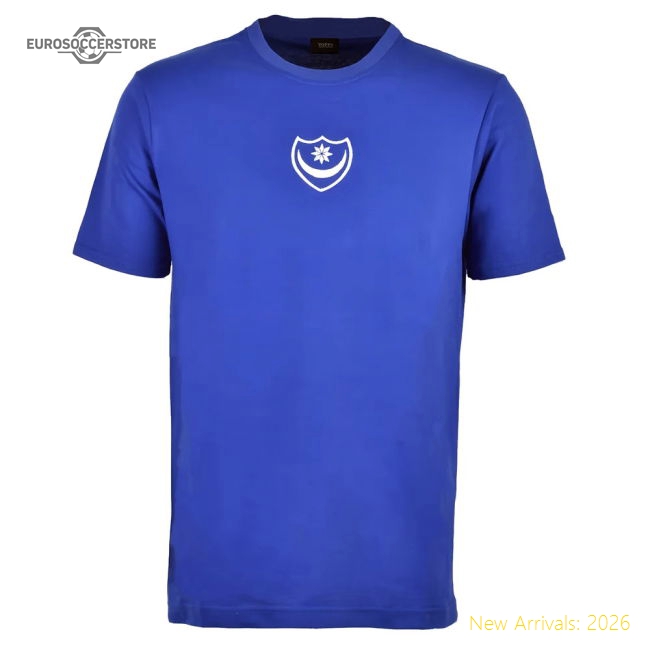 Superior Portsmouth Retro T-shirt - Royal - Economical - Authentic Design