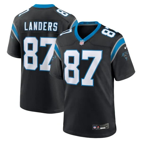 None Matt Landers Game Jersey - Black | NFL Player Jersey | NFL Footba