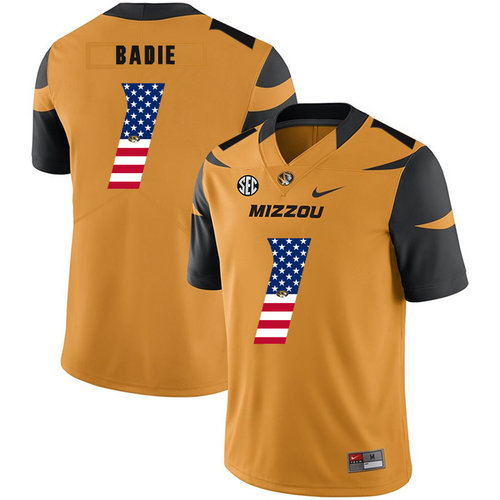 alternate jersey Men's None Tyler Badie #1 Gold 2024 Football Jersey