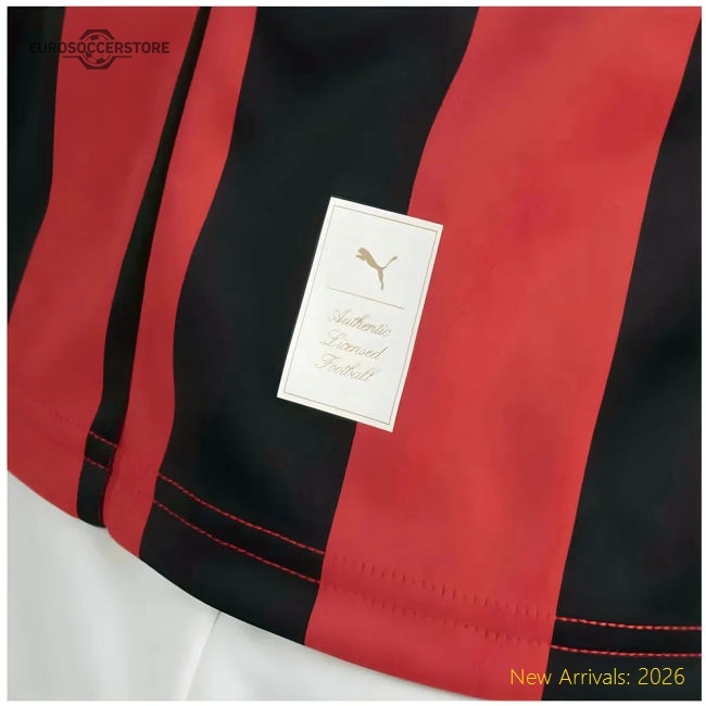 Ac Milan 125th Authentic Shirt Ls (black-red) - Premium Collection