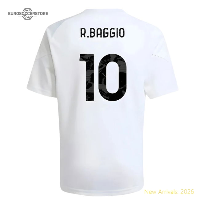 2025-2026 Juventus Training Shirt (White) - Kids (R.Baggio 10)