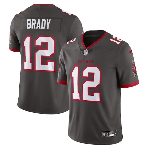 None Tom Brady Limited Jersey - Pewter | NFL Player Jersey | NFL Footb