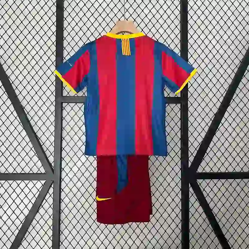 2010-2011 Kids Barcelona Jersey retro kit