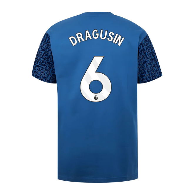2024-22 Tottenham Official Home Soccer Jersey Dragusin #6 L M S
