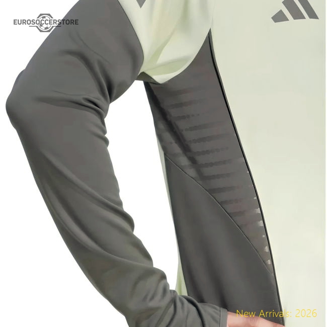 Top-grade 2025-2026 Real Madrid Training Top (almost Lime)