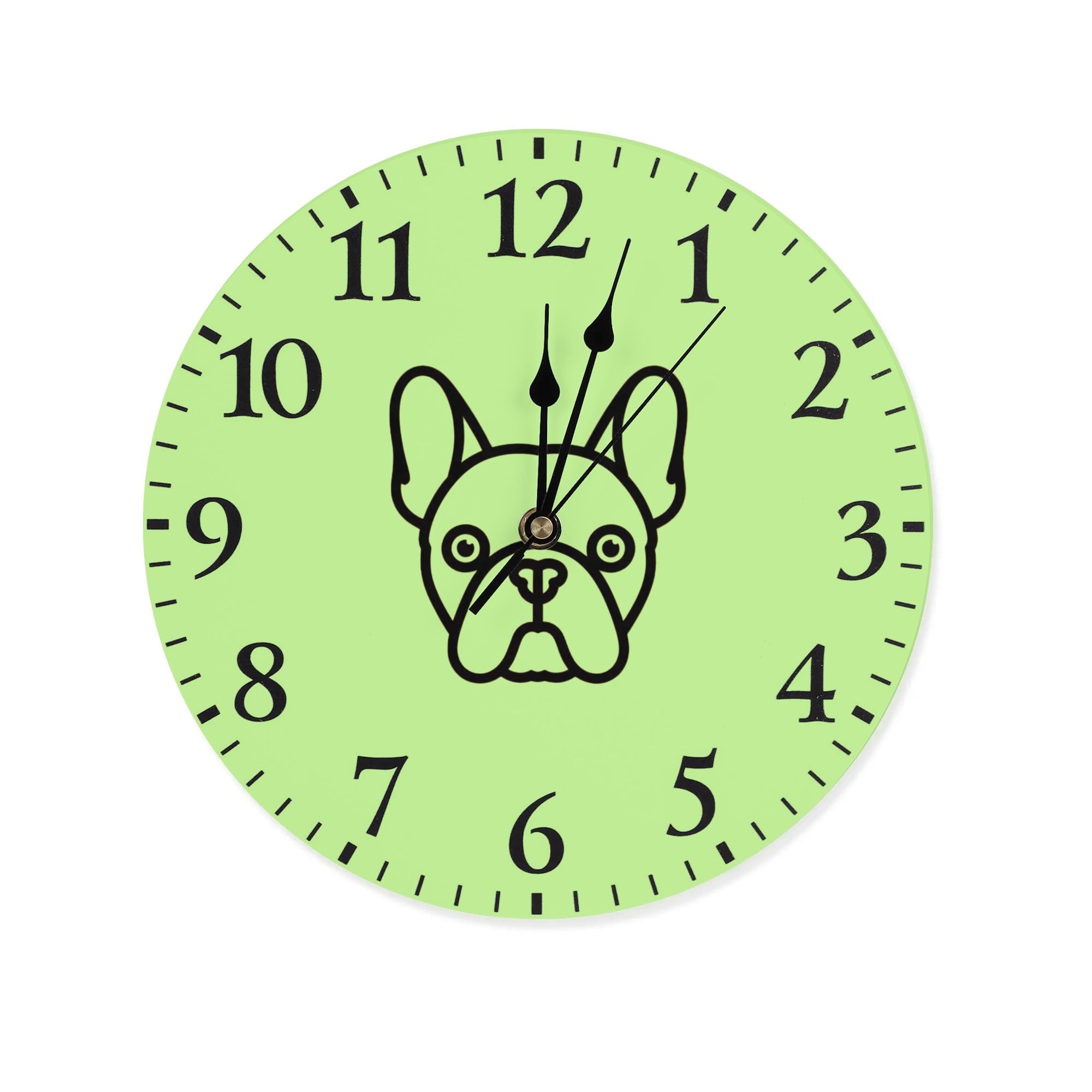 French Bulldog Nova Frameless Wall Clock Useful Frenchie Gear