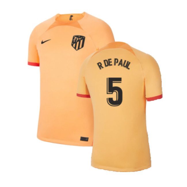 2022-2023 Atletico Madrid Third Football Shirt (R DE PAUL 5)