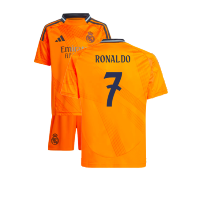 Official 2024-2025 Real Madrid Away Mini Kit (Ronaldo 7)