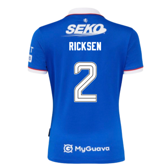 2025-2026 Rangers Official Home Home Ricksen 2 - Special Edition
