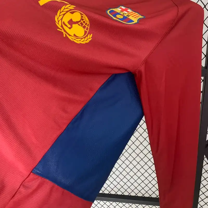 2008-2009 Long Sleeve Barcelona UEFA Champions League Jersey retro kit