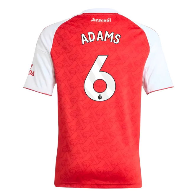 Kids Arsenal Football Club Sophisticated Home Match Shirt (Adams 6)