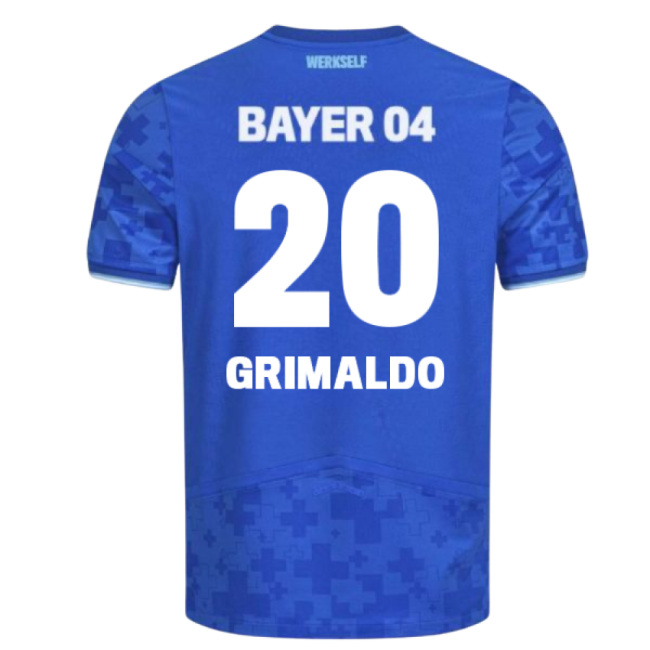 2025-2026 Leverkusen Bayer Third Soccer Shirt (Grimaldo 20)