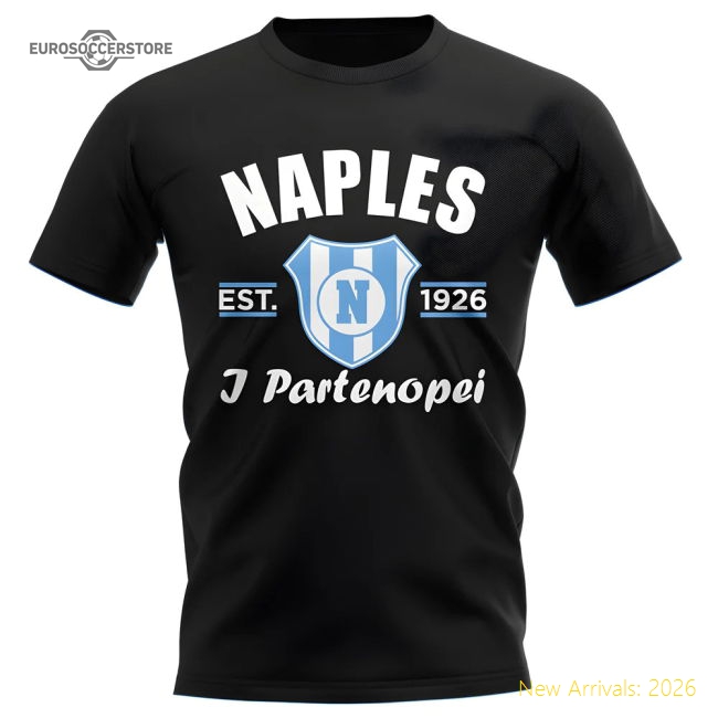 Partenopei Established Football Tee (black) - Affordable