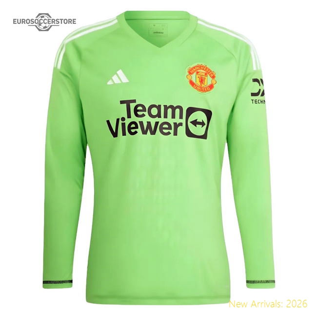 Professional 2023-2024 Man Utd First Goalkeeper Shirt Solar Green