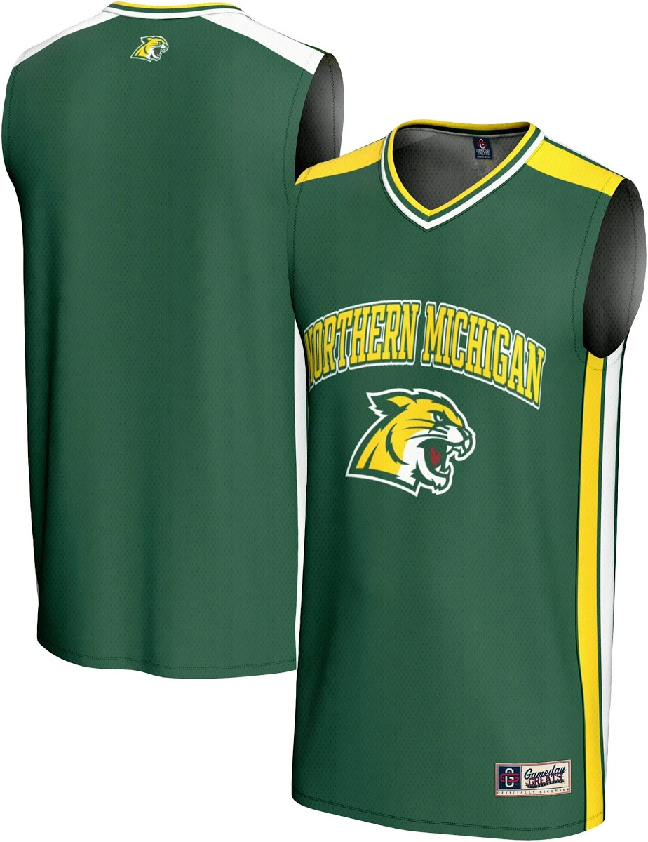 [NJP] Northern Michigan Wildcats GameDay Greats Basketball Jersey - Green
