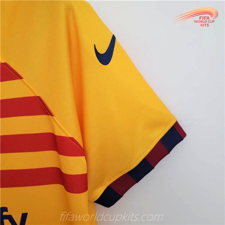 Barcelona season 22-23 Fourth Gold Soccer Jersey