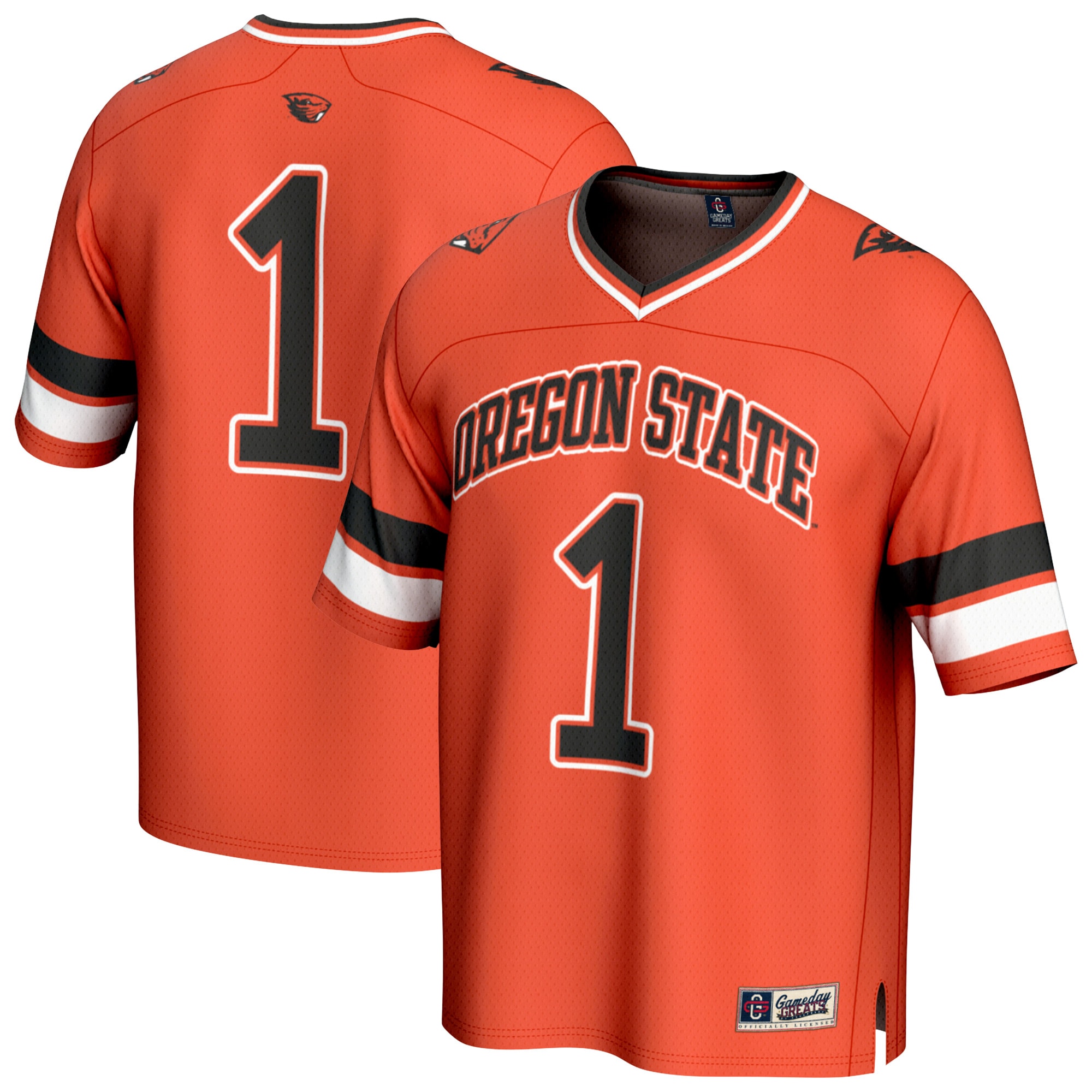 #1 Oregon State Beavers GameDay Greats Lightweight Collegiate Football Fashion 2026 Season Football Jersey - Orange