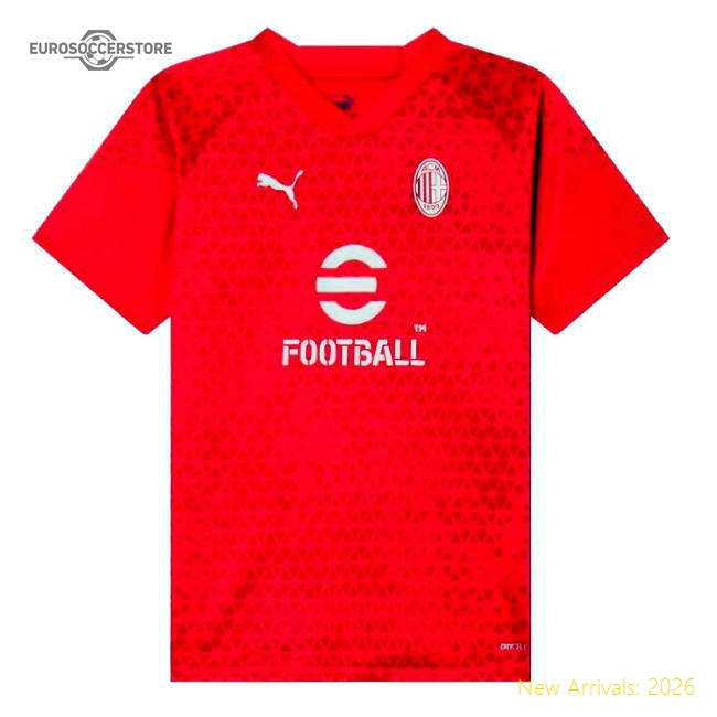 Authentic 2023-2024 Ac Milan Training Jersey (Red) - Kids (Ibrahimovic