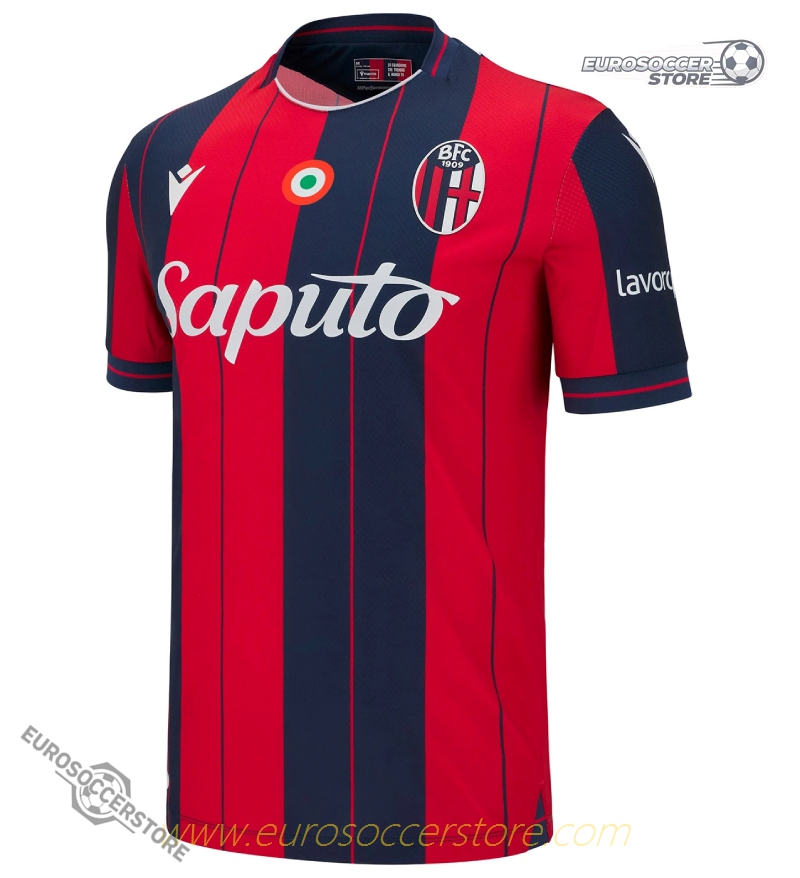 Bologna's Home Football Jersey for the 25-26 Season