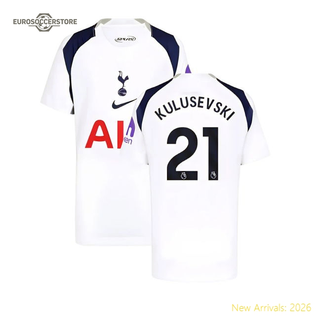 Comfortable Football Team Kids Kulusevski Jersey 2025-2026 Stretchy