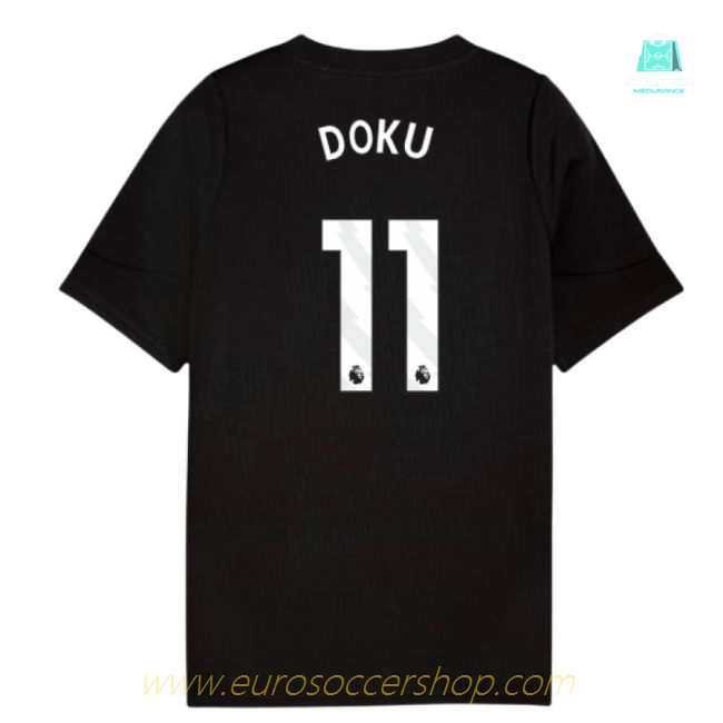 2025-2026 Man City Training Jersey (Black) - Kids (Doku 11)